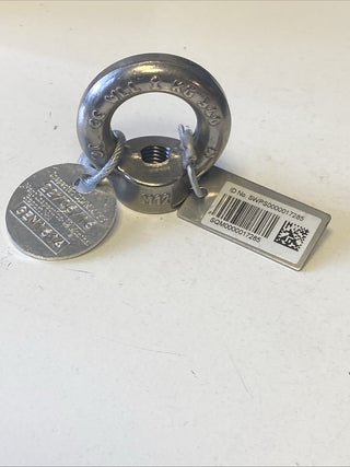 6x Certex Ringmutter DIN 582 – M12 Edelstahl A4 | Geprüft (WLL 340kg) – NEU0