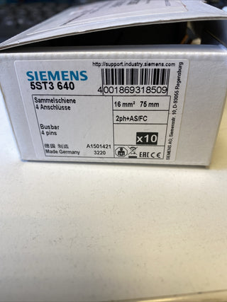 6X Siemens 5ST3640 Stiftsammelschiene1