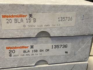 20x Weidmüller 1357360000 BLA 15 B OG Buchsenstecker 15-polig 5.08mm – NEU1