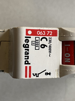 7X Legrand DX MCB Mini Leistungsschalter1P Pole, 6A Kurve C, 230V AC, 6 kA3
