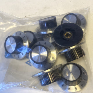 TRU COMPONENTS RN-114A Drehknopf mit Skala Aluminium (Ø x H) 36.8 mm x 14.8 mm0