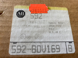 Allen Bradley 592-BOV169 Überlastrelais NEMA Sz 1 40A 3-polig 600V – NEU0