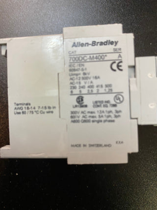 ALLEN BRADLEY 700DC-MB400, Hilfsschütz1