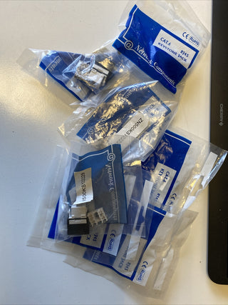 7x Rohs Cat 6 Keystone Jack RJ450