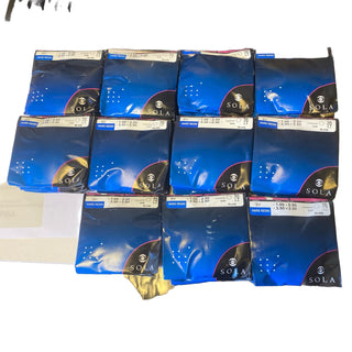 53x Sola Einstärkengläser Hard Resin Rohgläser Brillengläser -1.00 bis -3.50 Neu0