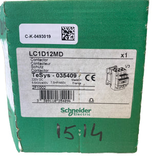 Schneider Electric LC1D12MD – TeSys D Leistungsschütz 12A 220V DC0
