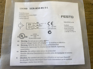 Festo 150369 Näherungsschalter SIEN-M5B-NS-S-L Induktiver Sensor M5 – NEU & OVP0