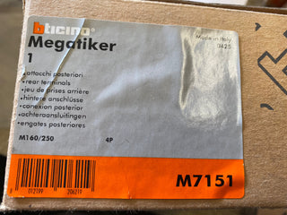 Bticino M7151/P Mega M160/250 Set Hintere Anschlüsse 4P Neu0