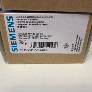 Siemens Verbindungsstecker 3RV2917-5AA00 / Neu OVP1