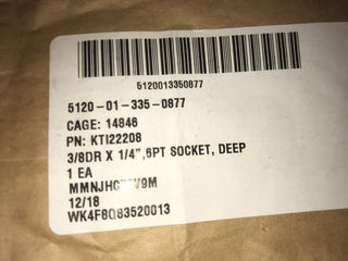 1/4" 3/8DR 6PT TIEFE STECKDOSE CHROM 12Stück 3