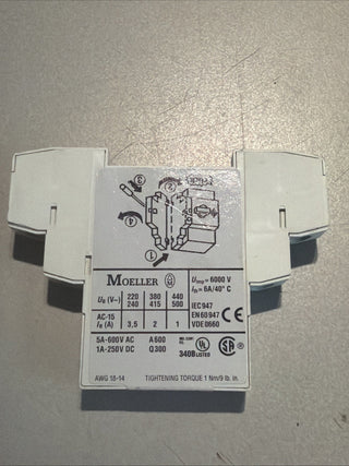 3x Moeller Eaton NHI11-PKZ0 Hilfsschalterblock 072896 geb0