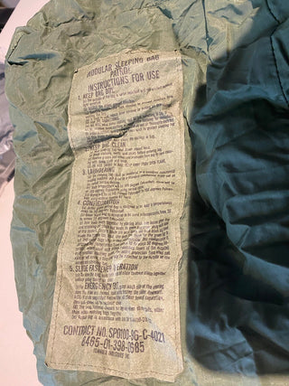 US Army Patrol Schlafsack +Kleiner Stuff sack  gut Erhalten4