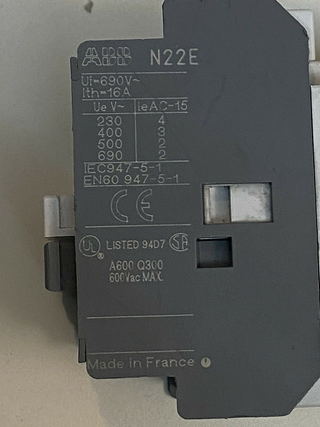 ABB N22E Hilfsschütz 1SBH141001R8822 230-240V 50Hz / 240-260V 60Hz1