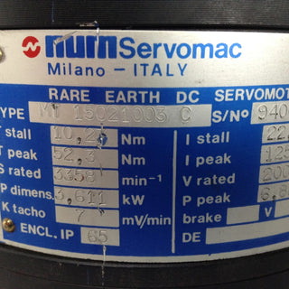 NUM Servomac MT 15021003C DC-Servomotor – Made in Italy1