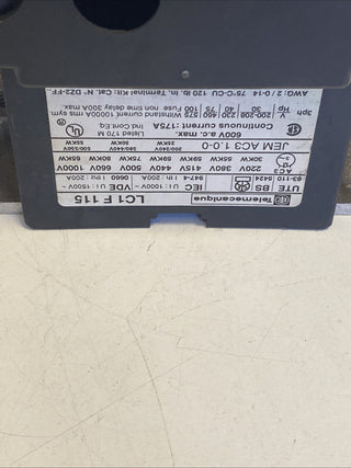 Schneider Electric TeSys Schütz LC1F115 (220V/230V AC) – Gebraucht5