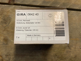 Gira S-Color 064240 Knebel Abdeckung Zeitschalter 120 Min – reinweiß neu0