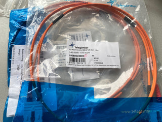2X Telegärtner 100011778 LWL-Duplex-Rangierkabel SC Duplex G62,5/125 L00880C00080