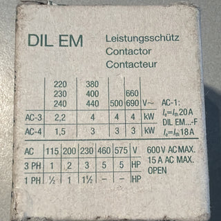 Eaton DILER-31 (48V50HZ) Hilfsschütz Moeller 010044 Mini-Schütz NEU & OVP3