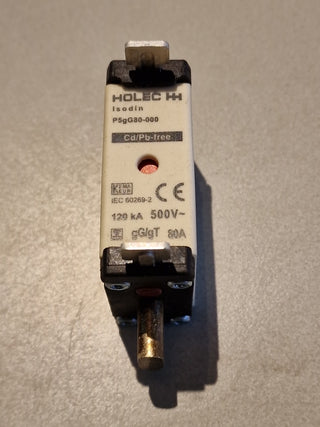 Holec HH Isodin P5gG80-000 Sicherungseinsatz 80A 500V geb0