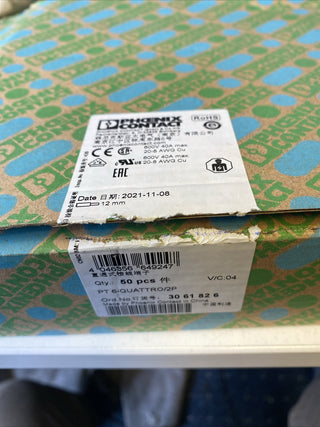 38x Phoenix Contact PT 6-QUATTRO/2P Reihenklemme Einfach Grau,7