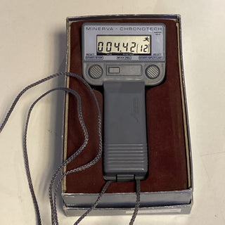 Minerva Chronotech Swiss 324 digitale Stoppuhr – Profi-Qualität – Vintage/Gebrau4