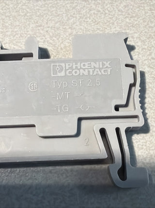 44x Phoenix Contact ST 2,5-Twin Reihenklemme 3031241 Zugfeder 3-Leiter Grau Neu1