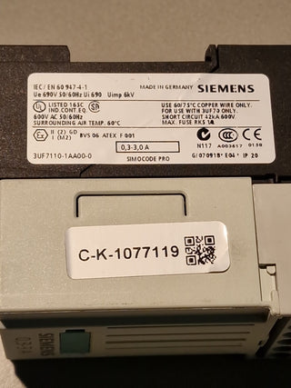 STROMERFASSUNGSMODUL Siemens 3UF7110-1AA00-0#121