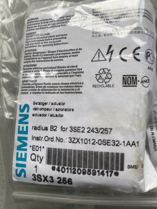 SIEMENS Getrennter Betätiger für 3SE2243/3SE2257 Radiusbetätiger Radius justierb0