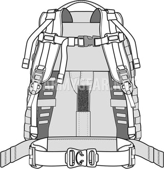 US Army MOLLE II Medium Rucksack OCP Scorpion 3-Day Pack geb13