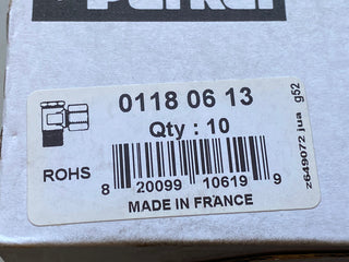 Parker Legris 0118 06 13 Winkel-Schwenkverschraubung Messing 6mm Rohr x G1/4" BS0