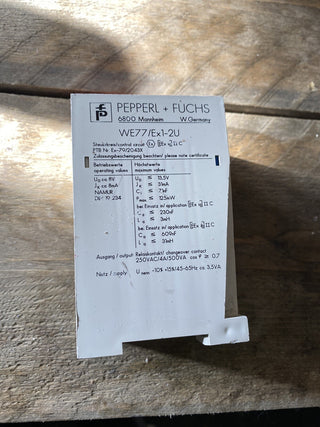 Pepperl+Fuchs WE77/Ex1-2U Schaltverstärker 06348S 24V AC geb3