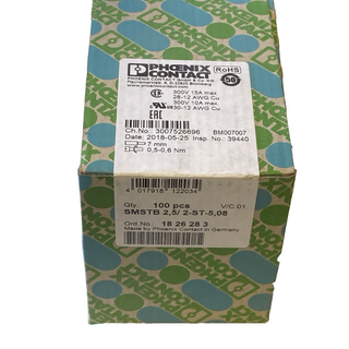 100x Phoenix Contact 1826283 Leiterplattenstecker SMSTB 2,5/ 2-ST-5,08 – NEU