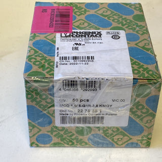 50x Phoenix Contact MCO 1,5/ 5-G1R-3,5 KMGY (2278351) – NEU & OVP0