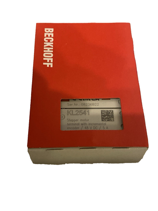 Beckhoff KL2541 | 1-Kanal-Schrittmotor-Busklemme 5A, 48V DC, m. Encoder – NEU & 