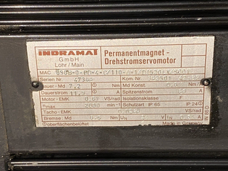 Indramat MAC 090B-0-PD-4-C/110-A-1/DI520LX/S001 Dreiphasen-Servomotor GEBRAUCHT1