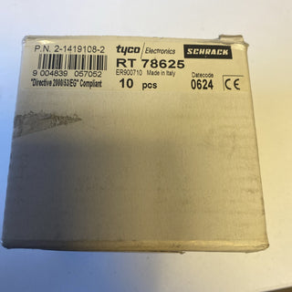 10x Schrack RT78625 Relaissockel – NEU & OVP2