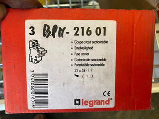 4er-Pack Legrand Sicherungstrenner 1-polig für 22x58 mm Zylindersicherungen Neu0