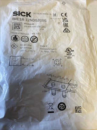 SICK IME18-12NDSZC0S Induktiver Näherungssensor – 1067181 – NEU & OVP0