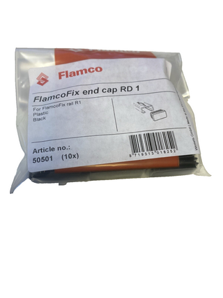 10x Flamco 50501 Schienen-Abschlusskappen RD 1 Stopfen Endkappen für R1 Schiene0