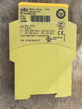 Pilz PZE X4 24VDC Sicherheitsrelais 4n/o 774585 gebraucht3