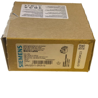 Siemens SIRIUS Leistungsschalter 3RV2011-0KA10 | Motorschutzschalter 0,9-1,25A |0
