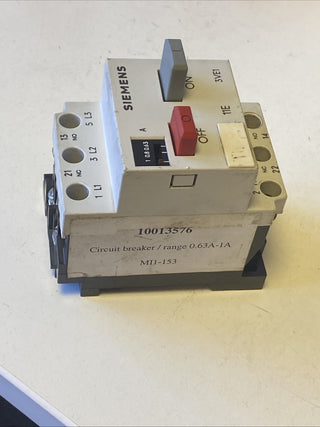 Siemens 3VE1010-2F Manueller Motorschutzschalter für industriellen Einsatz4