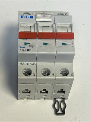PLS6-C10/3-MW 242945 Y7-242945 EATON ELECTRIC Überstromschalter, 10A, 3 p, Typ C0