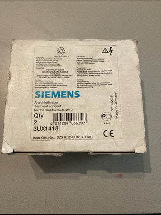 Siemens 3UX1418 Anschlussträger für Überlastrelais (3UA50 / 3UW10) – NEU & OVP