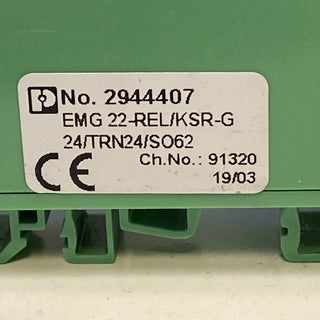 PHOENIX CONTACT EMG 22-REL/KSR-G 24/TRN24/SO62 Relaisbaustein 2 Schließer GEB8