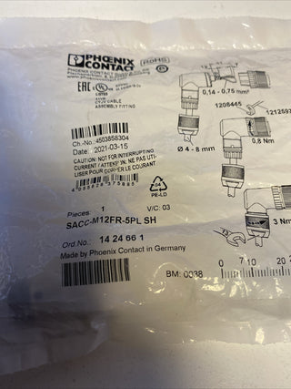 M12 Steckverbinder, geschirmt PHOENIX 1424661 - SACC-M12FR-5PL SH2