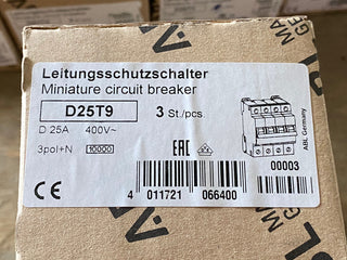 ABL Sursum D25T9 Leitungsschutzschalter, Sicherungsautomat 400V 25A1