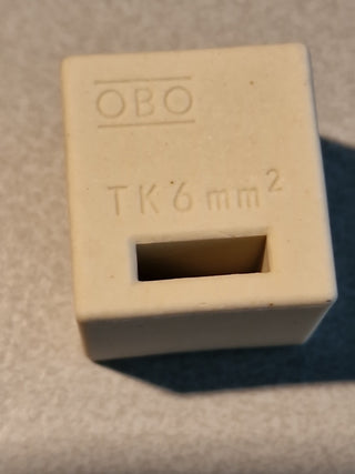 4x  Obo TK 06- 2 Keramikklemme doppelt für FireBox T 6 mm² #92