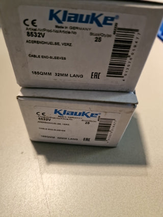 46 St. Klauke 8532V Aderendhuelse n. DIN 185qmm 32mm verzinnt4