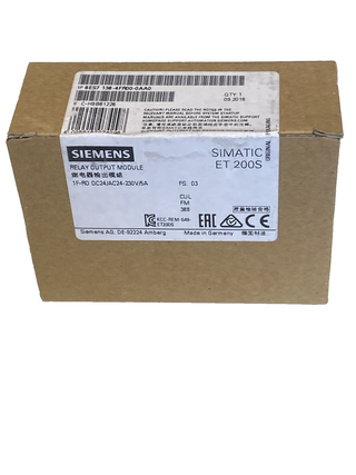 Siemens SIMATIC S7 ET 200S – Fehlersicheres Relaismodul 6ES7 138-4FR00-0AA0 (NEU0